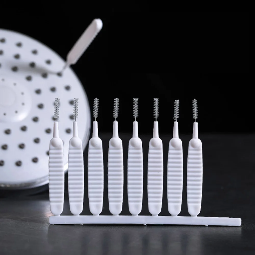 XIAOMI10Pcs/Set Shower Head Cleaning Brush White Small Brush Pore Gap Clean  Anti-clogging Nylon For Kitchen Toilet Phone Hole - AliExpress