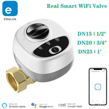 EWelink APP 와이파이 스마트 밸브, 물 가스 차단 자동 볼 밸브, 무선 제어 알렉사 호환, DN15 DN20 DN25