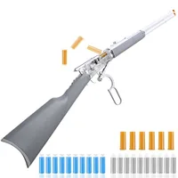 Gray-18-94 Foam Dart Blaster with Shell Ejection Soft Foam Blaster 38inch Toy Blaster with 6pcs Shells 1