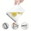 2Liter Airtight Cereal Storage Container Moistureproof Insect Proof Rice Bucket Food Storage Box Plastic Transparent Sealed Tank 4