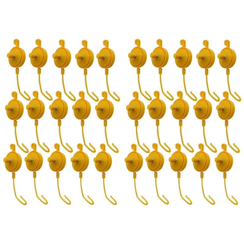 Plant Yoyo Grow Hanger With Stopper Adjustable Indoor Plant Support Yo Yo 30pcs