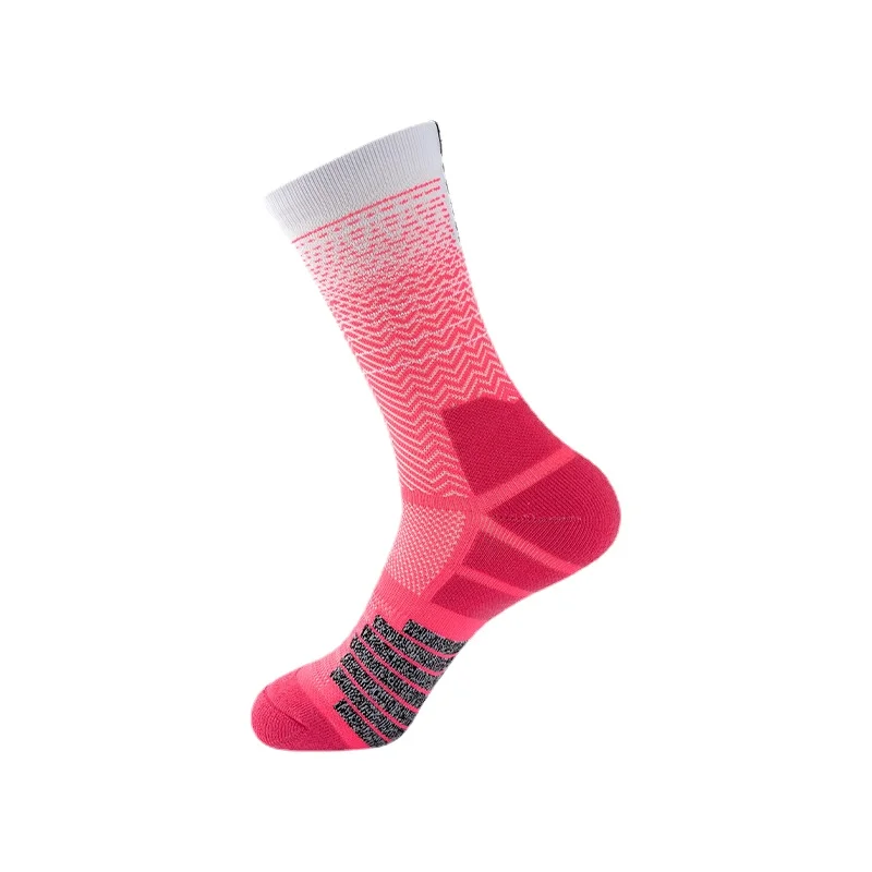 6/Lot Basketball Men's Women's Elite Socks with Thickened Towel Bottom Middle Tube High-top Sports Absorb Sweat Breathable