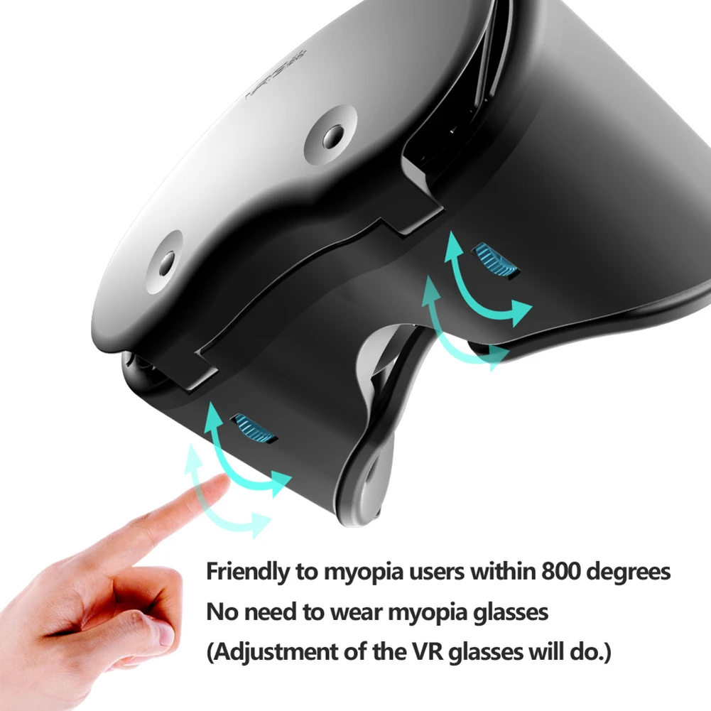 VRGPRO X7 VR Virtual Reality 3D Glasses Stereo Full Screen Visual Wide-Angle VR Headset Helmet For IOS Android Smartphone Hot