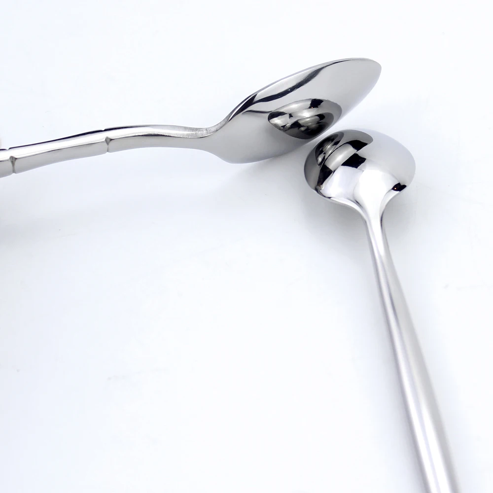 Tea Spoons Dessert Spoons Stainless Steel Mirror Polish Flavour Spoon Stirring Scoops Handy Utensils Silverware
