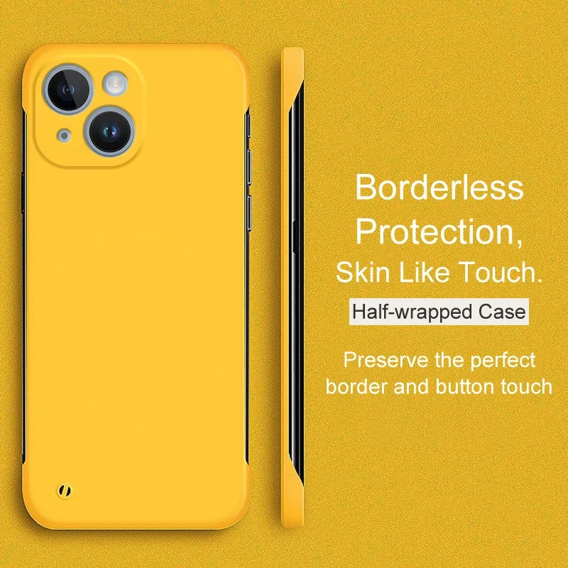 Luxury Ultra-Thin Borderless Candy Color Matte Hard Case