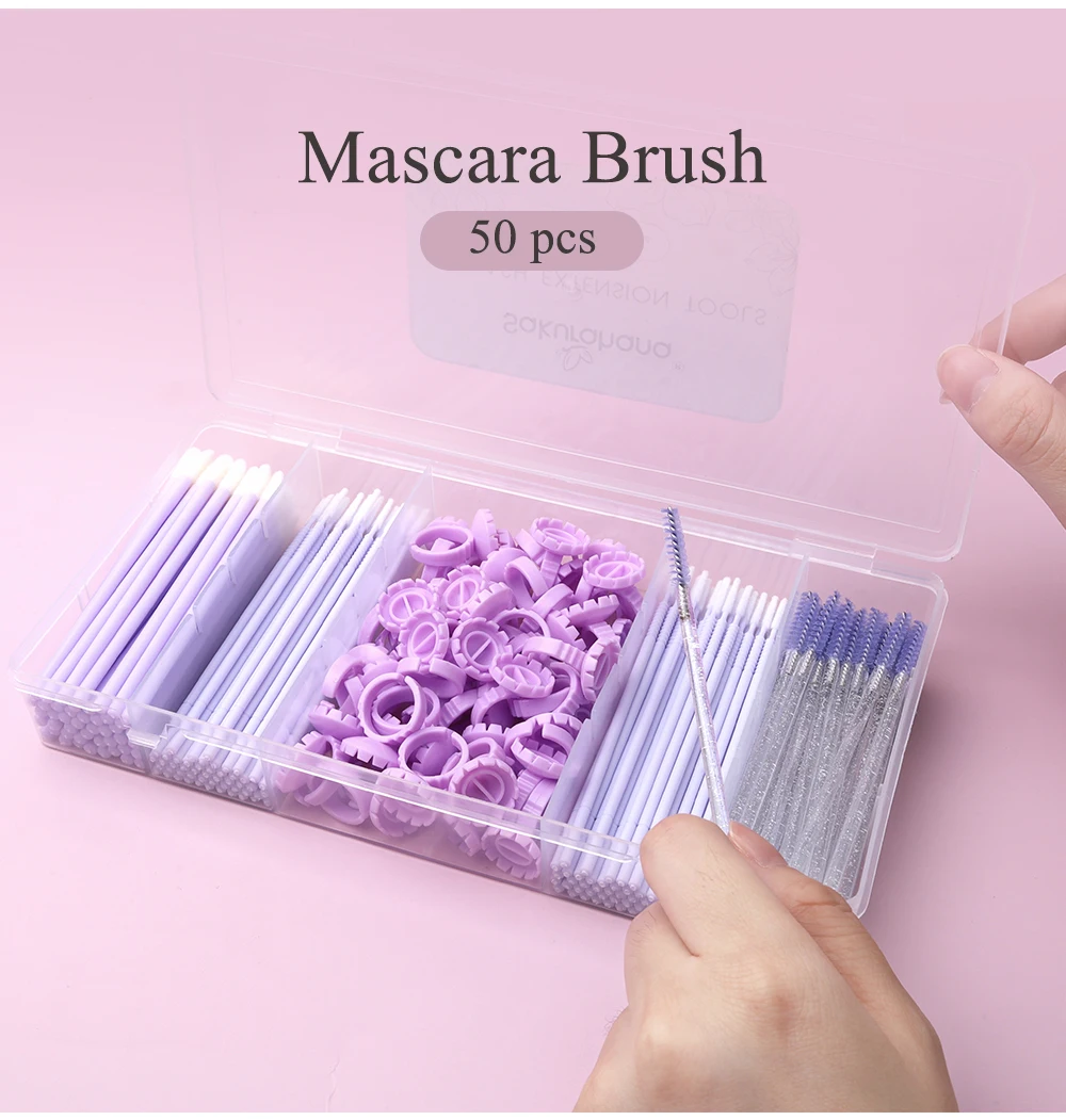 SAKURAHANA Wimpernaufbewahrungsbox mit Deckel Wimpernzubehör Wimpernkleber Pinzettenhalter Organizer Acryl Make-up Werkzeug – Detail 5