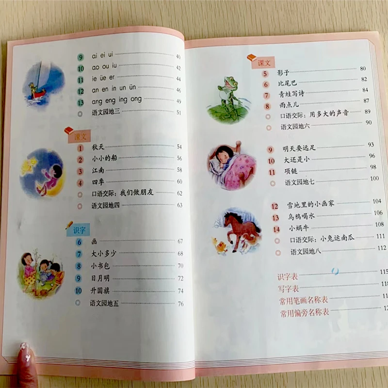 Primary School First Grade Chinese Language Text Notebook Student Learn Chinese Character Practice Book Practical Chinese Reader images - 6