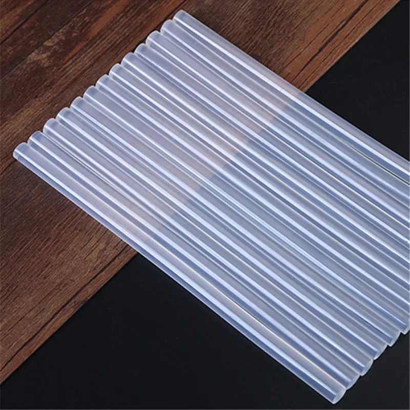 Syringe Glue Tool Caulking Gun Applicator 10-50pcs/lot Transparent Hot-melt Tiras Adhesivas 7mm / 11mm Gun Glue Sticks for Heat Pistol Repair Alloy Gun Adhesive DIY Tools