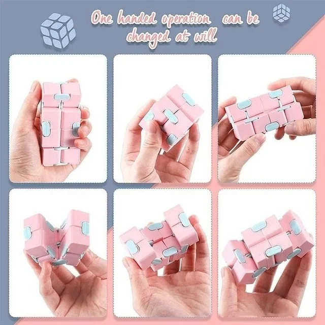 Antistress Infinite Cube Office Flip Cubic Fidget Toys Puzzle Stress Reliever Autism Toy Relax Stress Relief Toy for Adult Child 6