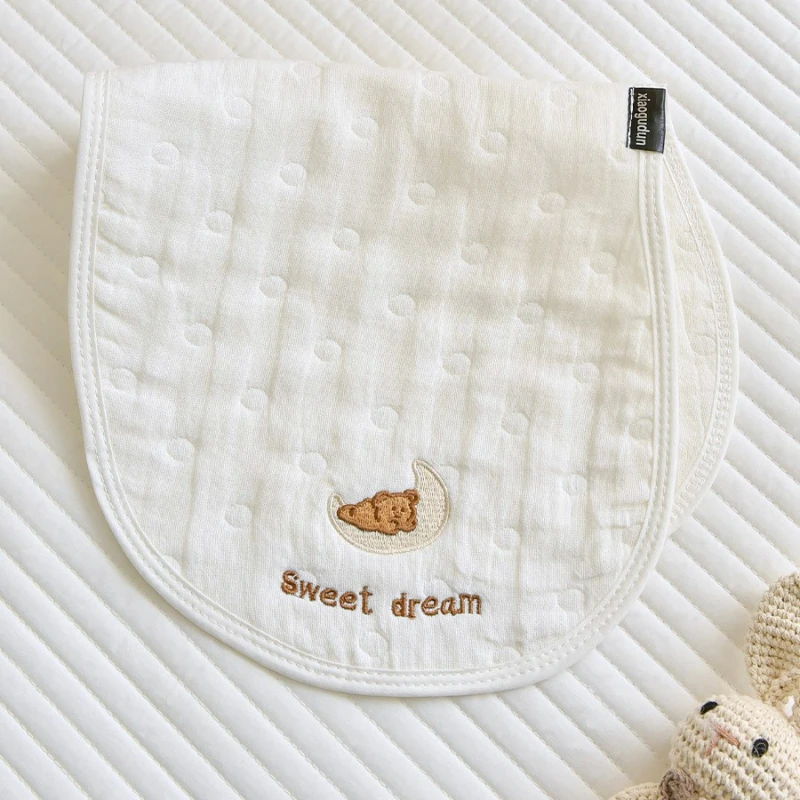 Newborn Baby Burp Cloth - Pure Cotton Gauze Saliva Towel, Bib, Anti-Spit-Up Pad, Shoulder Towel, Suitable for All Seasons 5