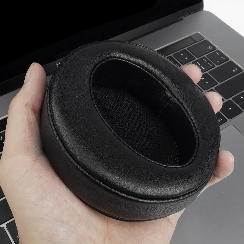 Abgewinkelte Ohrpolster für Fostex TH-600 TH-900 Denon AH-D2000 ZMF Perforierte Lammfell-Headphone-Abdeckungen aus Memory-Schaumstoff – Detail 6