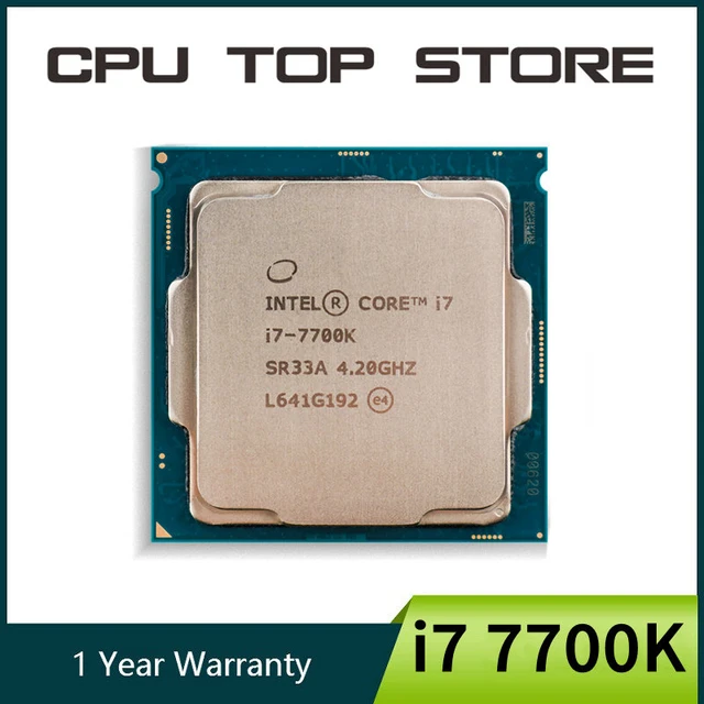 Used Intel Core i7 7700K 4.2GHz Quad-Core Eight-Thread 8M 91W CPU Processor  LGA 1151