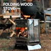 Folding Stainless Steel Stove Portable Multifunction Mini Camping Stove Outdoor Barbecue BBQ Accessories 1