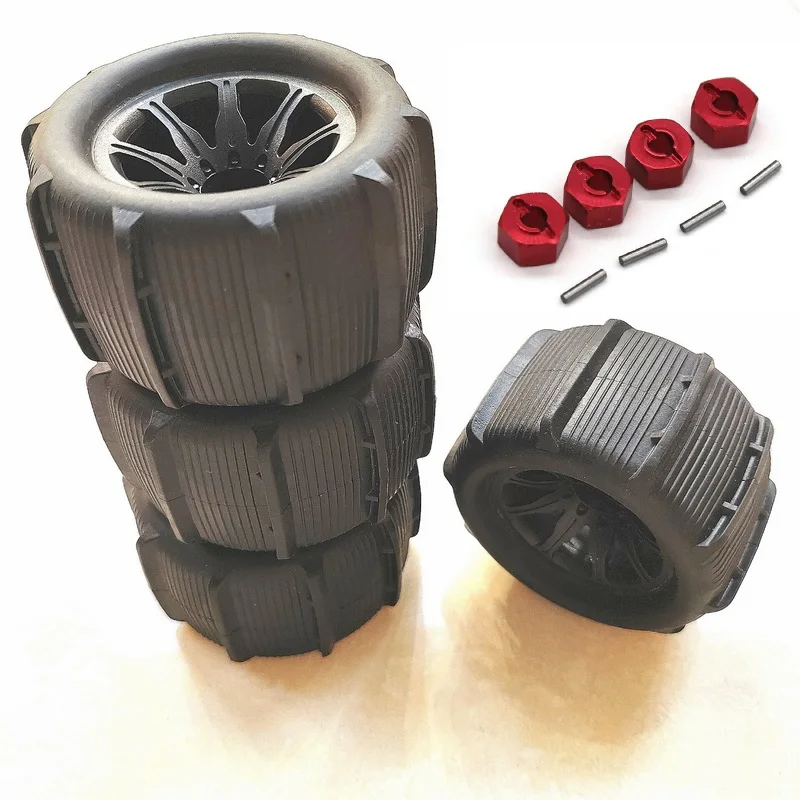 R C Cars Spare Parts Wheels/Tires For MJX Hyper Go 14210 1/14 R/C cars/Trucks 4pcs/set