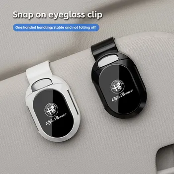 Occhiali da sole per auto Clip Visiera parasole Porta occhiali Porta biglietti per carte per Alfa Romeo giulietta 159 mito giulia stelvio 147 Accessori