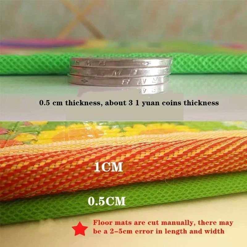 Large Size Thicken Baby Crawling Play Mat EPE Environmentally Folding Carpet Play Mat for Children's Safety Mat Kids Rug Playmat