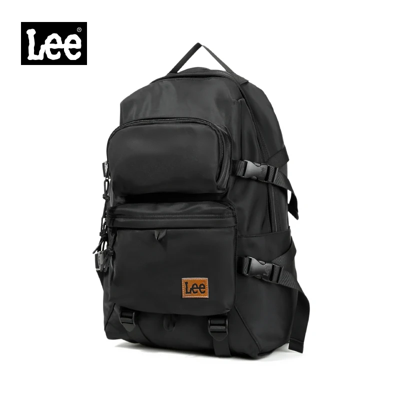 LEE Large Capacity Waterproof Oxford School Bag Boy Girl Black 16 Inch Laptop Backpack Leisure Daily Sport Travel Bag Knapsack