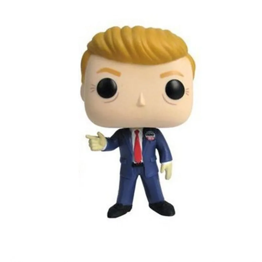 Figures Toy Company - Figura Parlante Donald Trump 7 Pollici, Con Podio Deluxe E Parti Intercambiabili, Action Figure Da Collezione