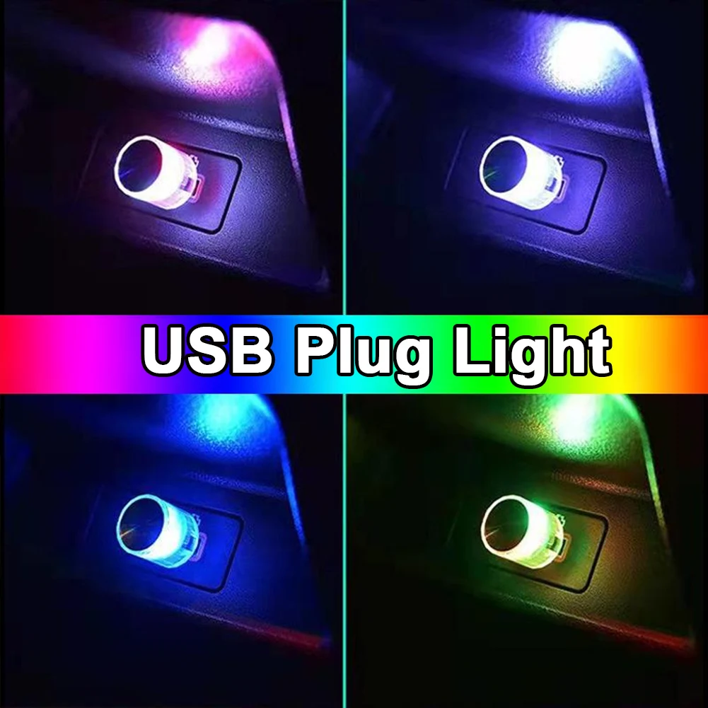 USB Plug Lamp LED Night Light Computer Mobile Power Charging Small Book Lamps Eye Protection Table Reading Light Mini Light_voghion.com