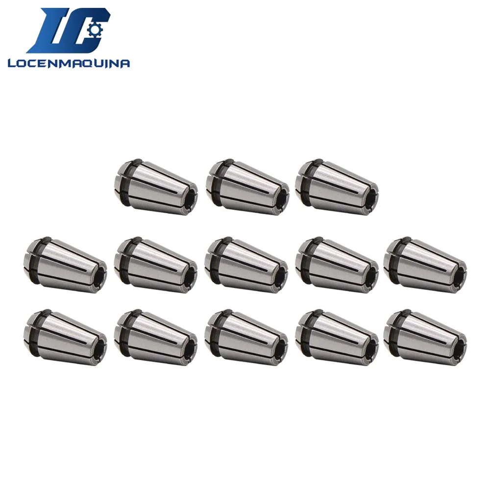 13 PCS ER11 CNC Spindle Collet Chuck Inner Diameter 1mm 1mm, 1.5mm,2mm,2.5mm,3mm,3.5mm,4mm,4.5mm,5mm,5.5mm,6mm,6.5mm,7mm