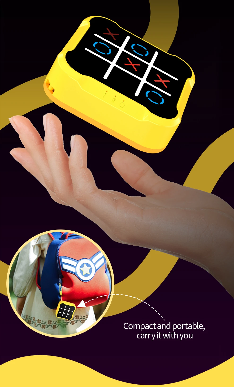 Smart AI Tic-Tac-Toe Game for Kids: Interactive STEM Learning Toy with Parent-Child Battle Mode & Brain Training Challenges
