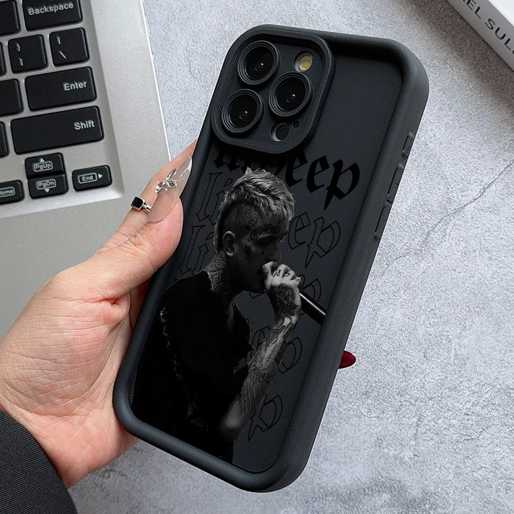Lil Peep Hellboy Themed Phone Case - Artistic Ladder Design Cover