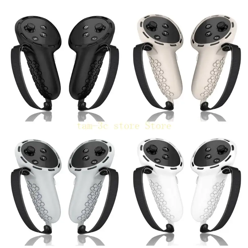 

Для Quest3 игра ручка ручка сенсорный контроллер крышка и ремешок на палец противоскользящий силикон предотвращает износ и