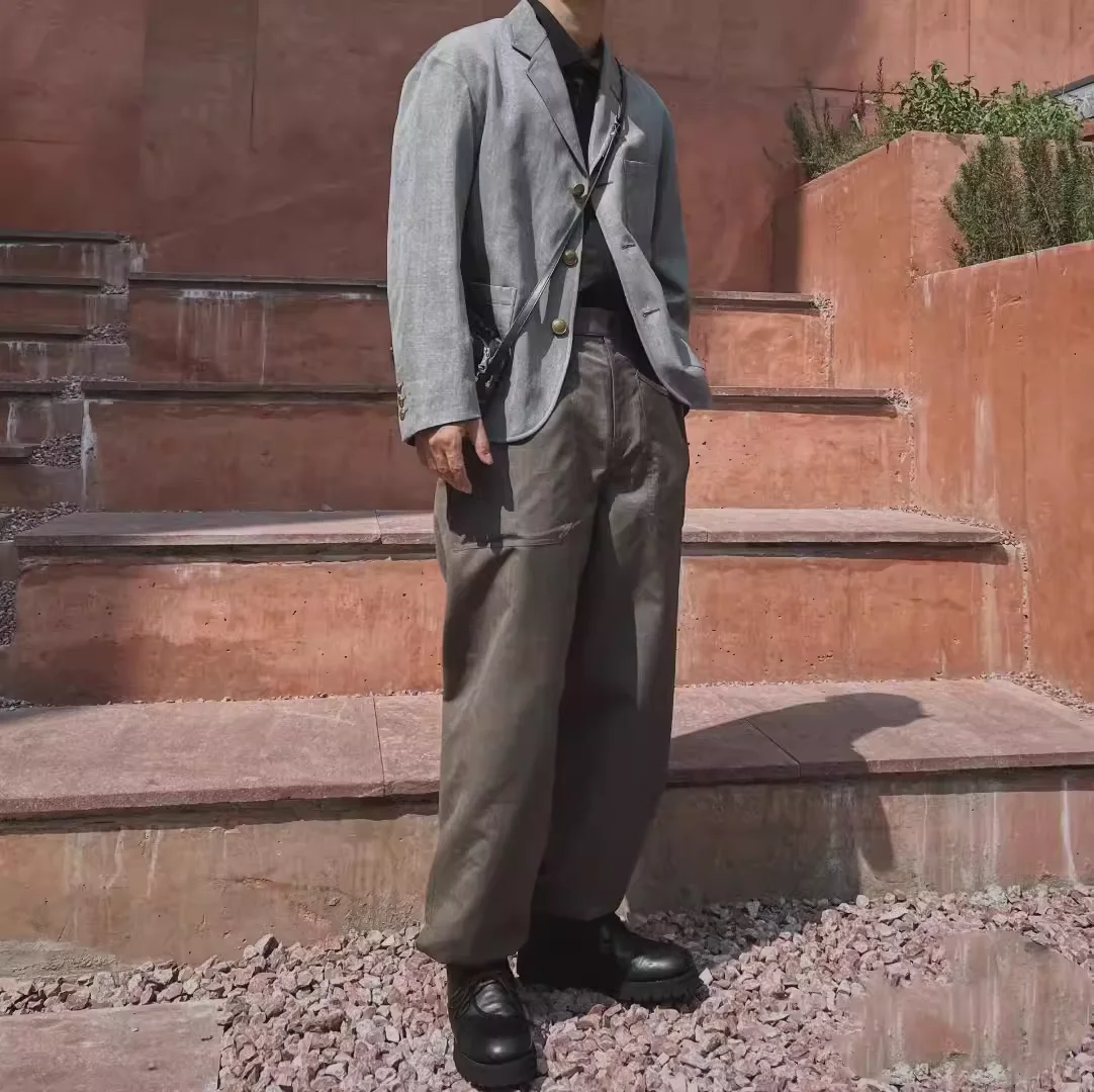 VISVIM 22AW CARROLL PANTS Japanese men's and women's Nakamura wool tapered casual trousers