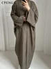Eid Ramadan ouvert Abaya pour femmes plaine dubaï casual coton lin modeste Abayas Kimono turquie manteau musulman vêtements islamiques Robe