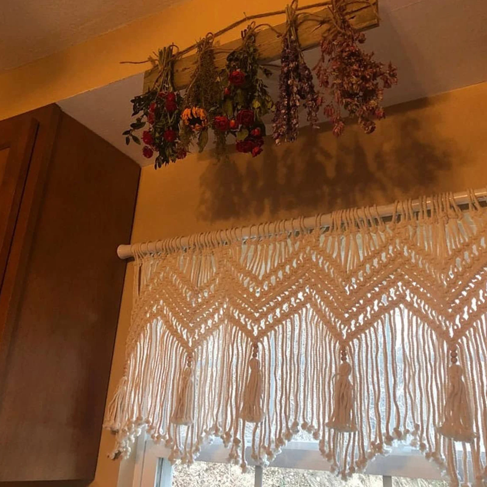 

Valance Bohemian Macrame Wall Art Decoration Bedroom Hanging Large Fabric Home Decor Office Living Room Tapestry