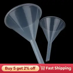 Mini Plastic Funnel Small Mouth Liquid Oil Funnels Laboratory Supplies Tools School Experimental Supplies 60/90mm