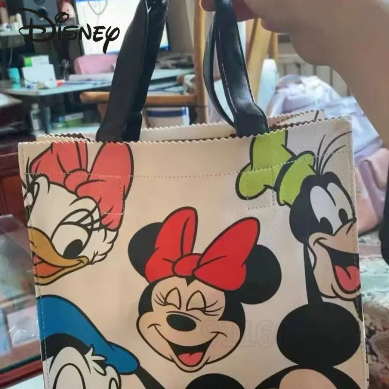 Disney Mickey Original New Women's Bag Cartoon Fashion Women's Shoulder Bag Luxury Brand Tote Bag Large Capacity High Quality