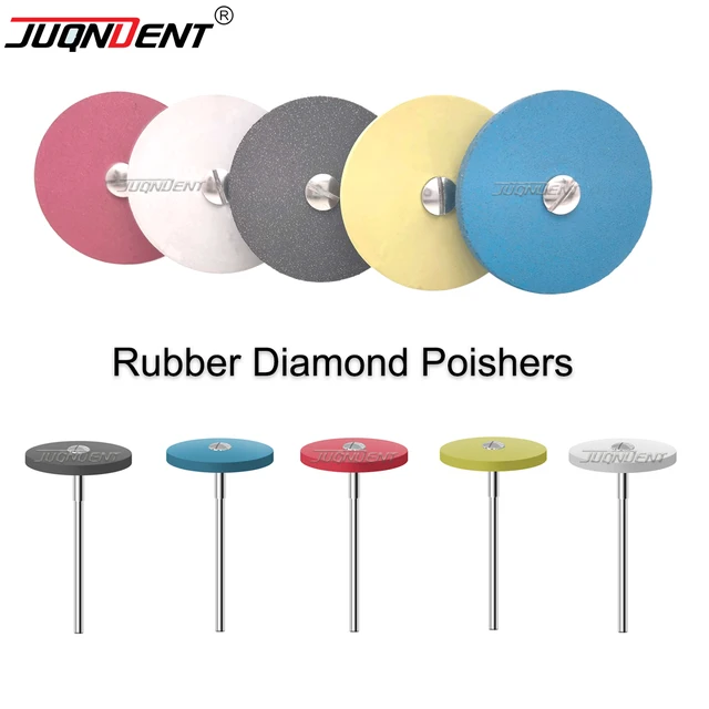 Dental Rubber Diamond Polisher Wheel Disc For Zirconia Ceramic Tooth High Bright Polishing HP 2.35mm Dentistry Lab Products