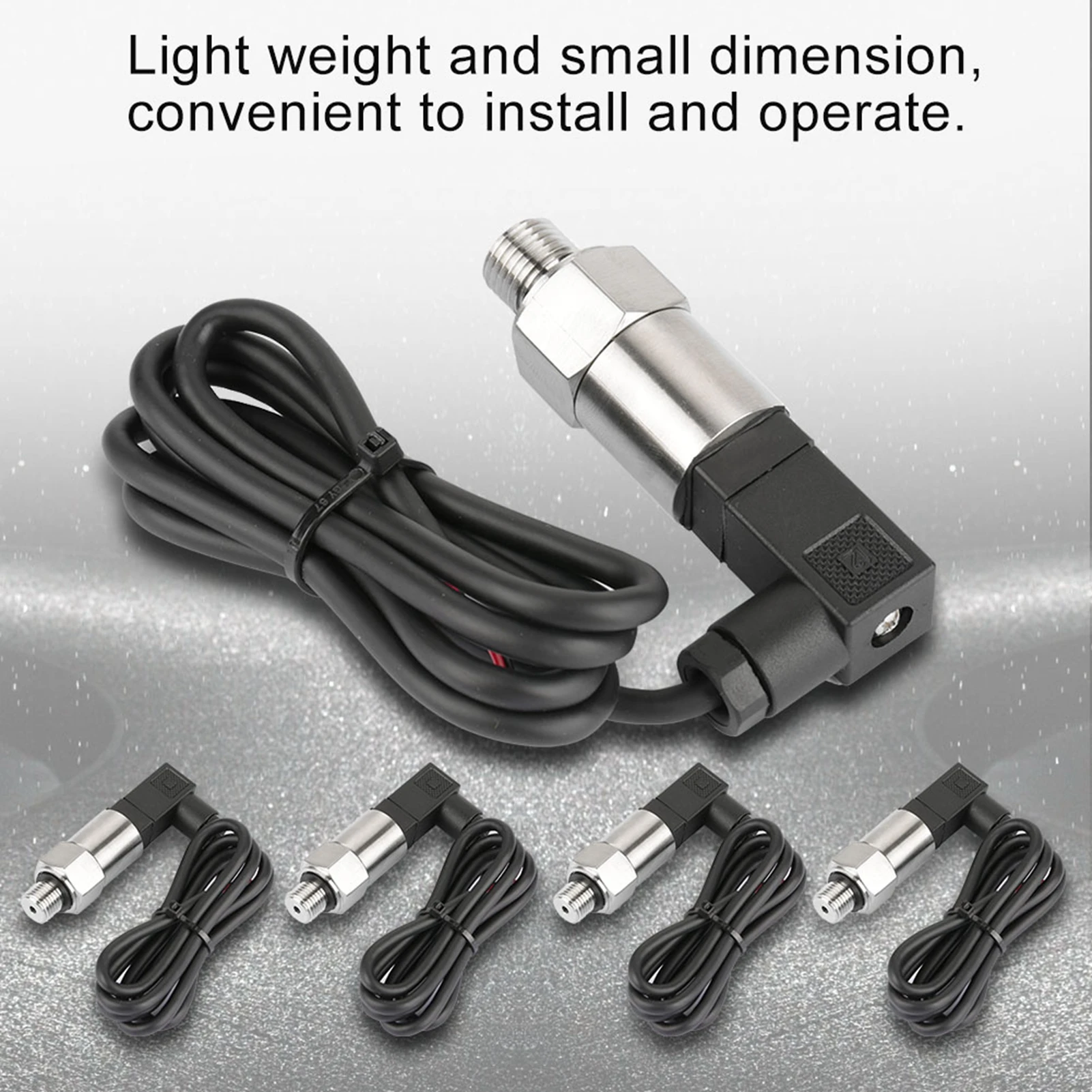 Pressure Gauge Transducer Pressure Transducer 4-20mA Output G1/4" Silicon Transmitter for Water Gas Oil