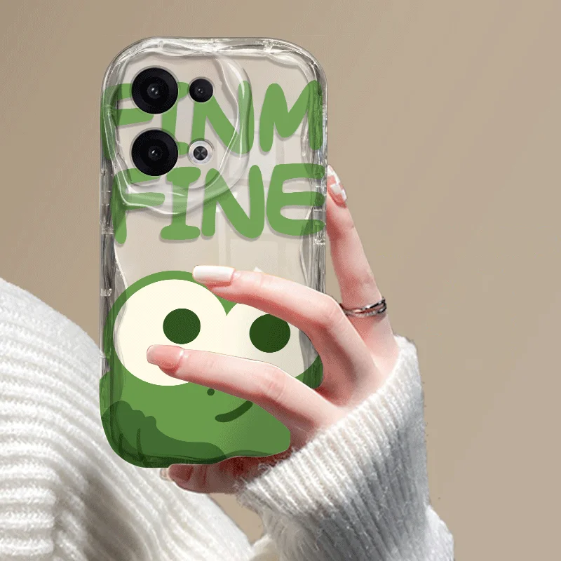 Cartoon Frog Pattern Shockproof TPU Protective Case