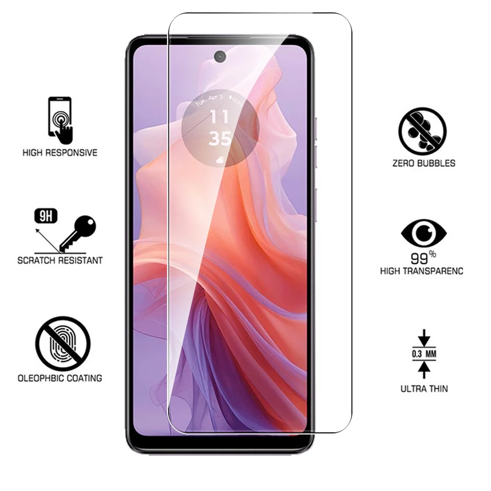 3PCS Tempered Glass Screen Protector with Anti-Scratch Films