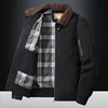 TRAF 2024 Spring Autumn Men's Washed Jacket Jacket Multi-Pocket Cotton Stand-Up Collar Cargo Jacket Men's Business Jacket 2