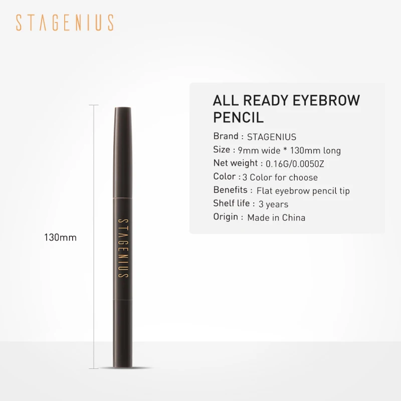 

Double-headed Rotating Eyebrow Pencil Is Waterproof And Sweatproof For Beginners Easy To Color And Not Smudge TSLM2