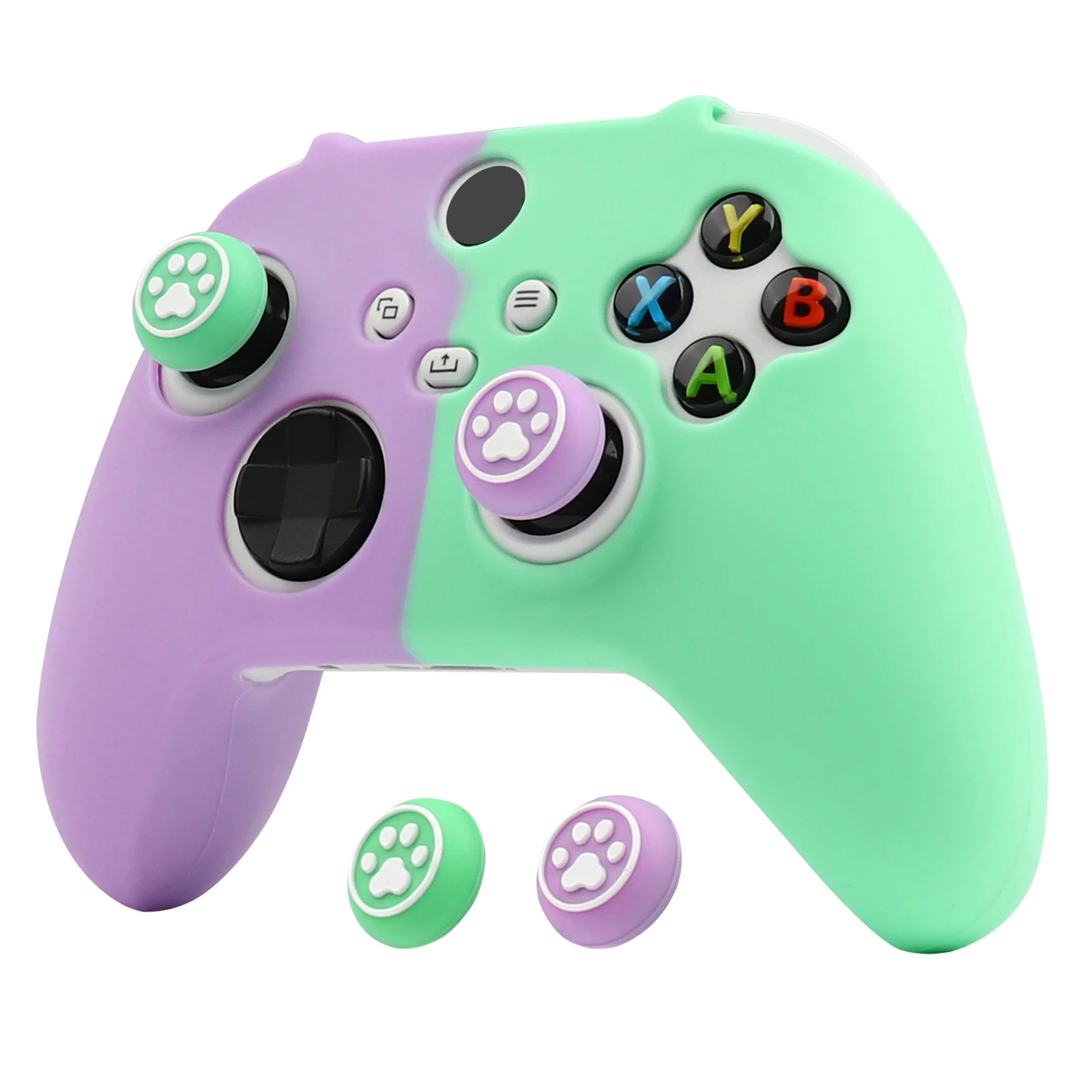 소프트 실리콘 보호 케이스 커버, Xbox 시리즈 S 컨트롤러 스킨 게임 패드, Xbox 시리즈 X 컨트롤용 게임 액세서리, J 포함