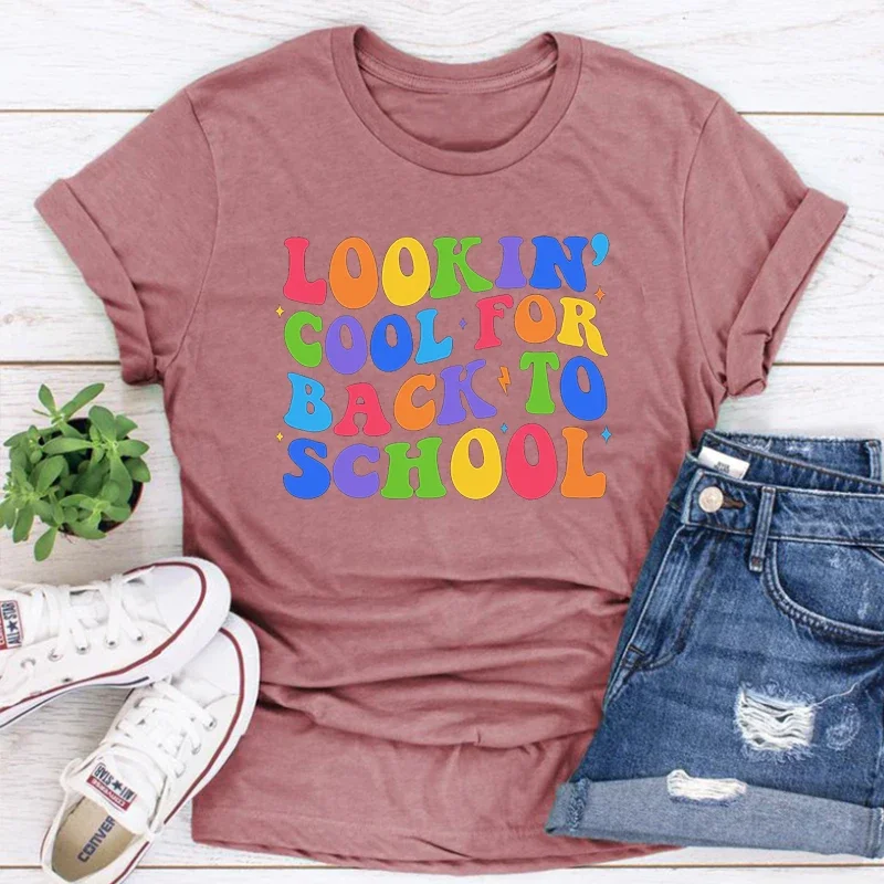 

Cool for Back To School Tshirt First Day of School Shirt Back To School Shirts Retro Women Clothing Vintage m