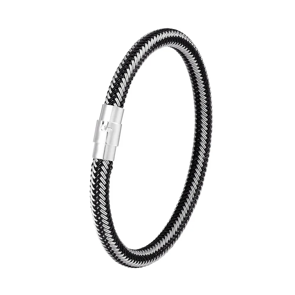 6mm black silver