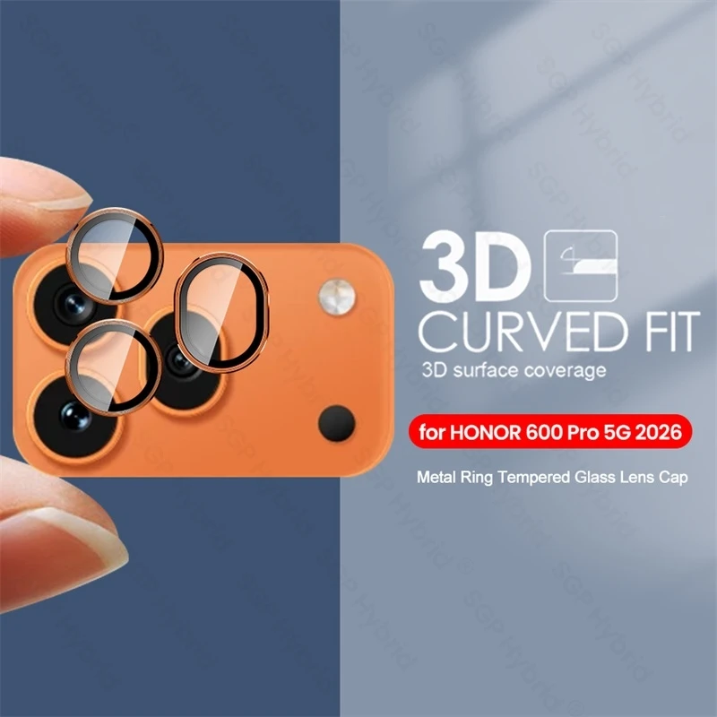 Premium Aluminum Alloy Camera Protector Cap with Tempered Glass Lens Cover