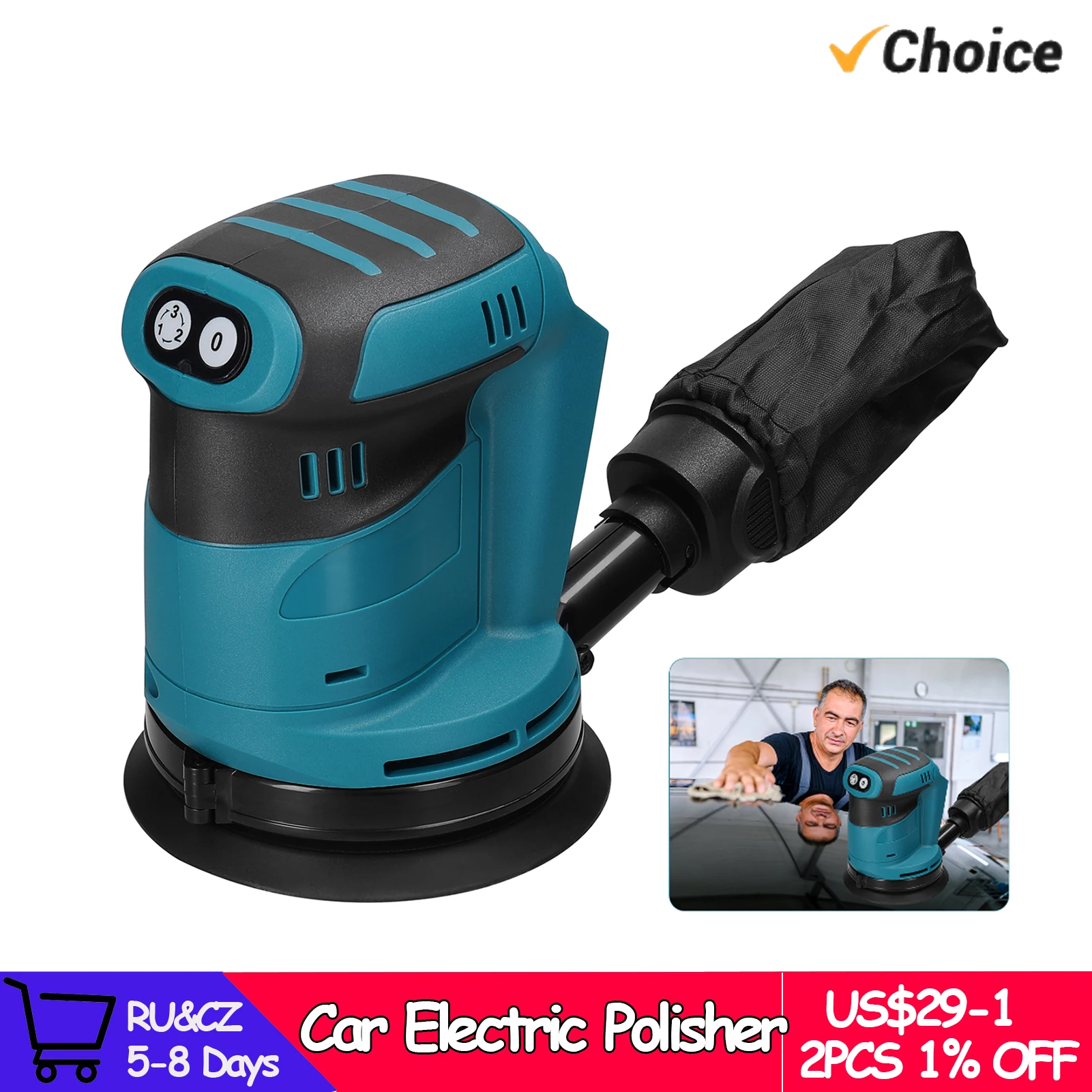 Ponceuse à Brosse Sans Fil 18V Compatible Makita – 6 Vitesses Réglables – Idéale Pour Bois, Pierre, Métal – Sans Batterie - 8
