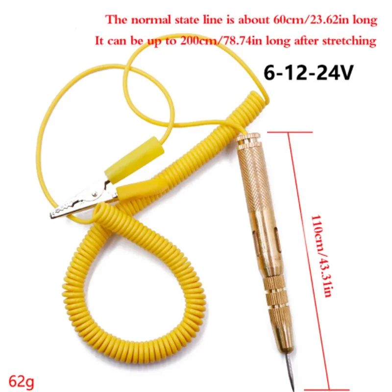 Practical New Test pens Car Circuit Fuse Electrical Testers Voltage Tester 6V/12V/24V Probe Pen Pencil Test Light