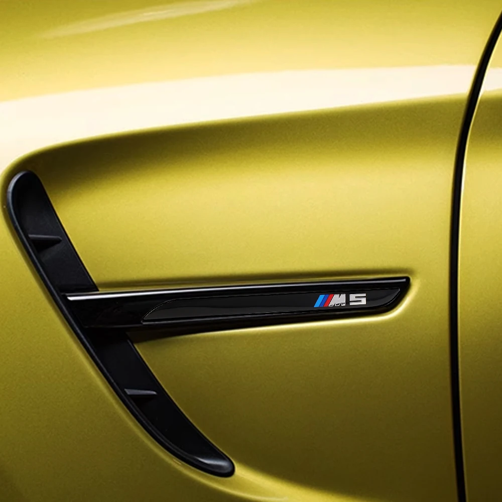Car Body Side Fender Wing Emblem Sticker Modification Accessories For BMW M E90 E60 E71 F30 F20 F10 E70 G30 E87 E92 E91 X6 M3 M5