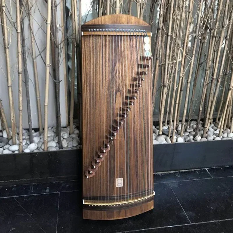 Ancient zither Mini Guzheng Travel Nails Chinese Traditional String Instruments Guzheng Hard Shell Case Finger Pick Instrument Accessories