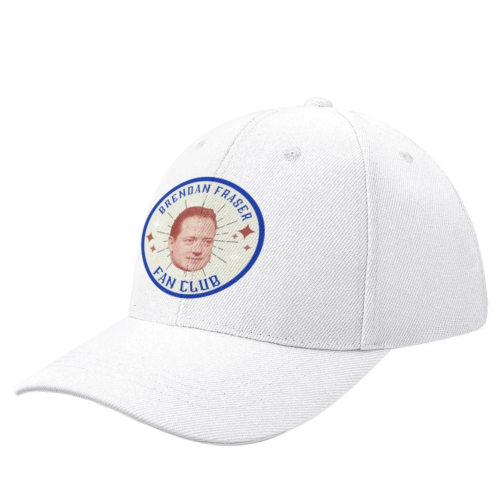 

Brendan Fraser Fan Club Badge Sticker Baseball Cap Sunscreen fashionable Caps Women Men'S