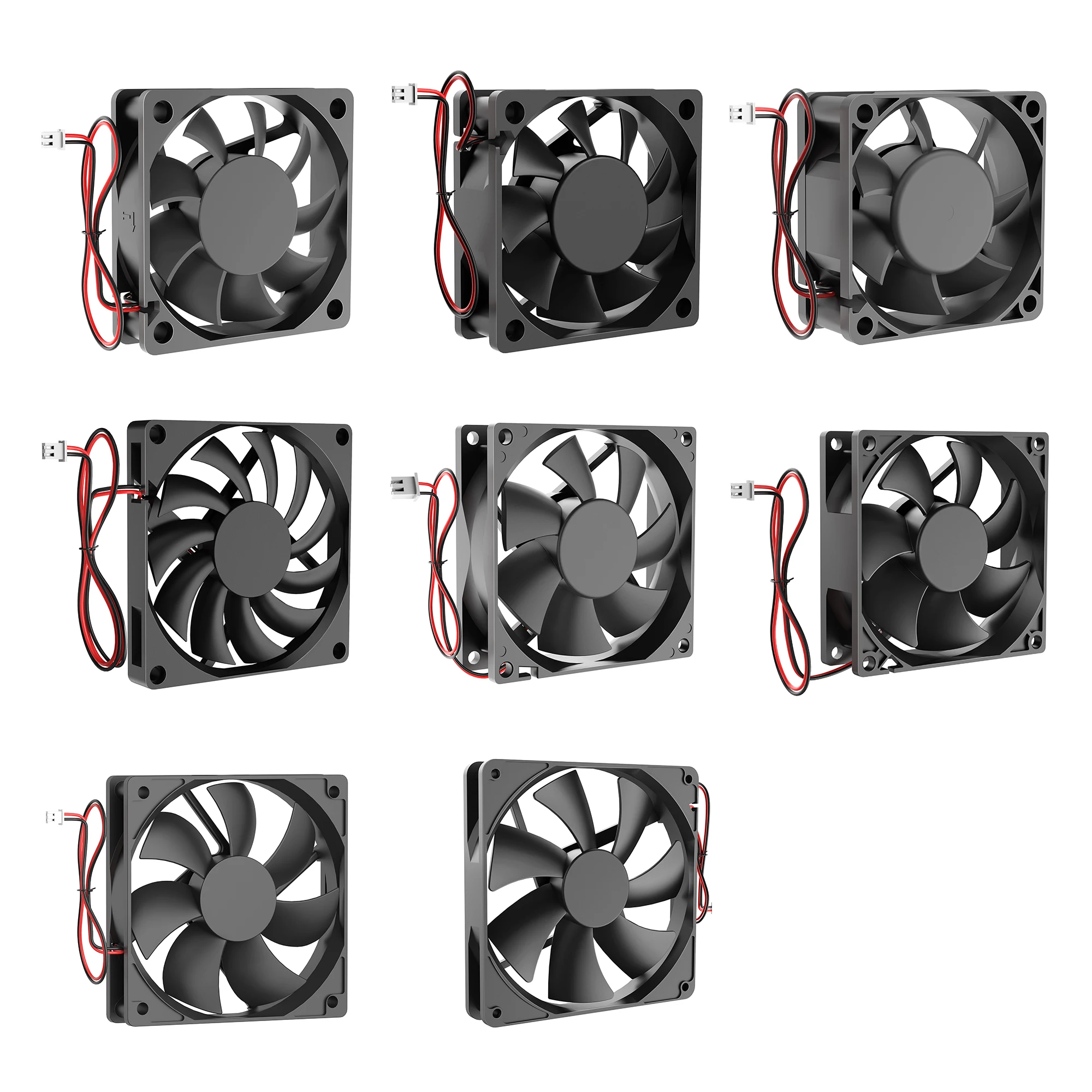 High-Performance DC Cooling Fan with Brushless Motor for 3D Printing (2-Pin Connection)