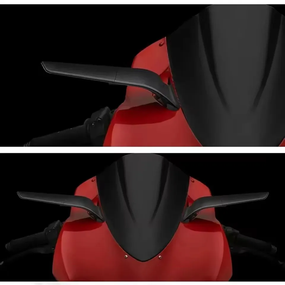 Ducati Panigale 1199 S Tricolore 899 ABS 2013-2015 오토바이 미러 스텔스 윙 미러 조정 가능한 회전 백미러