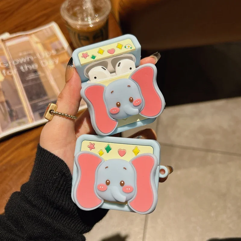 Elephant 3D Cute Lovely Case Per Apple Airpods 2 3 Generation Cover Per Airpods Pro 2Nd Gen Per Air Pods 3Rd Guscio Protettivo
